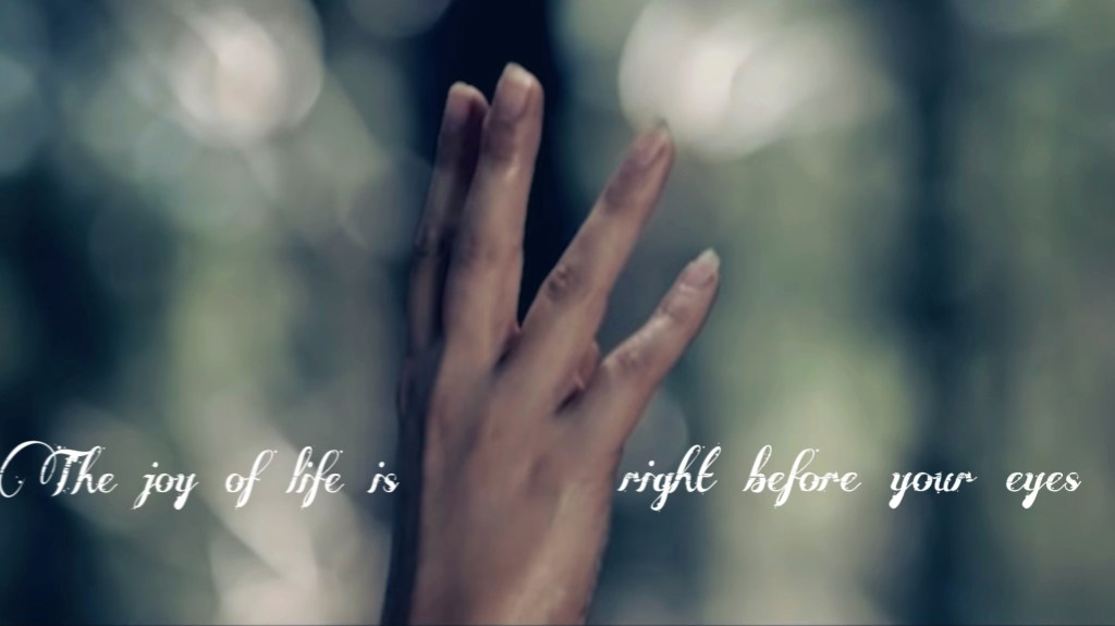 The joy of life is in the&nbsp;now